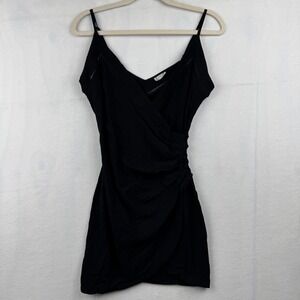Free‎ People Intimately Dress Black Sleeveless Mini Ruched Bodycon SP Cocktail